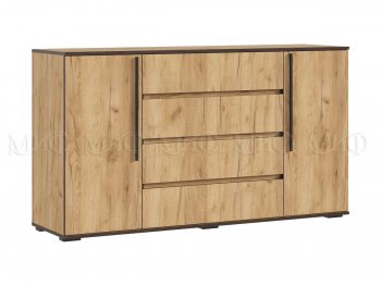 Комод 2 двери 4 ящика (1600) Норд, крафт (Миф) в Камышлове - kamyshlov.mebel-e96.ru