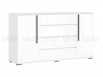 Комод 2 двери 4 ящика (1600) Норд, белый (Миф) в Камышлове - kamyshlov.mebel-e96.ru