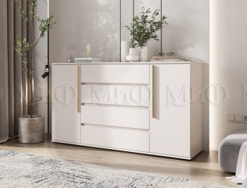 Комод 2 двери 4 ящика (1600) Норд, кашемир (Миф) в Камышлове - kamyshlov.mebel-e96.ru