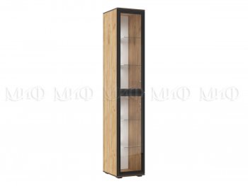 Пенал-стекло 400 мм Норд (Дуб крафт) (Миф) в Камышлове - kamyshlov.mebel-e96.ru