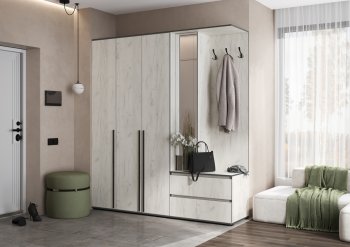 Прихожая Норд+Шкаф 1200, крафт белый (Миф) в Камышлове - kamyshlov.mebel-e96.ru