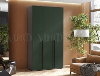 Шкаф 1200 мм 3-х ств. Норд графит/изумруд (Миф) в Камышлове - kamyshlov.mebel-e96.ru