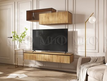 Стенка Норд-2 дуб крафт (Миф) в Камышлове - kamyshlov.mebel-e96.ru