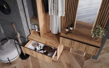 Шкаф 800+Тумба с зеркалом Норд (Миф) в Камышлове - kamyshlov.mebel-e96.ru