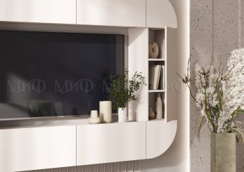 Стенка Норд (Зона ТВ), кашемир (Миф) в Камышлове - kamyshlov.mebel-e96.ru