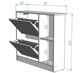 Обувница W29 (Белый) в Камышлове - kamyshlov.mebel-e96.ru