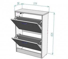 Обувница W3 (Белый) в Камышлове - kamyshlov.mebel-e96.ru