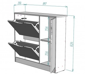 Обувница W32 (ДВ) в Камышлове - kamyshlov.mebel-e96.ru