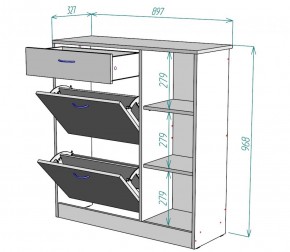 Обувница W33 (Венге-ДМ) в Камышлове - kamyshlov.mebel-e96.ru