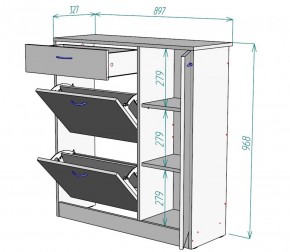 Обувница W35 (Белый) в Камышлове - kamyshlov.mebel-e96.ru