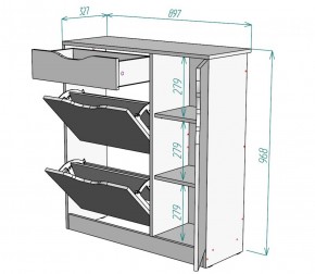 Обувница W36 (Белый) в Камышлове - kamyshlov.mebel-e96.ru