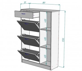 Обувница W41 (ДМ) в Камышлове - kamyshlov.mebel-e96.ru