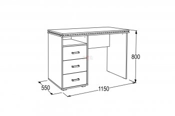 Письменный стол Ольга-13 в Камышлове - kamyshlov.mebel-e96.ru