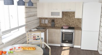 Кухонный гарнитур Ольга прайм 2 1300х2100 мм (Герда) в Камышлове - kamyshlov.mebel-e96.ru