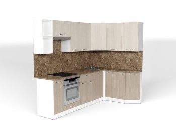 Кухонный гарнитур Ольга прайм 5 2300х1500 мм (Герда) в Камышлове - kamyshlov.mebel-e96.ru
