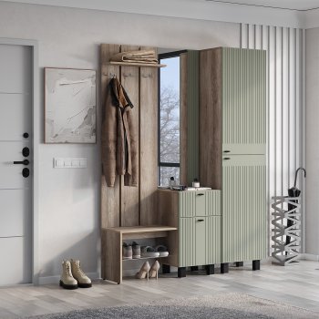Прихожая Олива комп.1 шарли эвкалипт (БТС) в Камышлове - kamyshlov.mebel-e96.ru