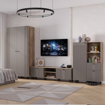 Стенка Олива комп.3 муссон (БТС) в Камышлове - kamyshlov.mebel-e96.ru