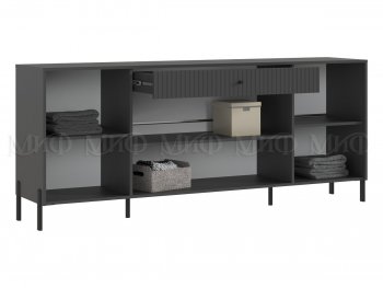 Комод Оливия Графит глянец (металл) (Миф) в Камышлове - kamyshlov.mebel-e96.ru