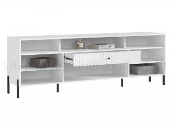 Тумба ТВ Оливия белый глянец (Миф) в Камышлове - kamyshlov.mebel-e96.ru