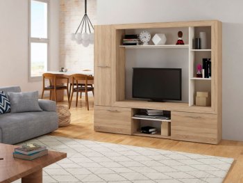 Стенка OSKAR3 дуб сонома (Генезис) в Камышлове - kamyshlov.mebel-e96.ru