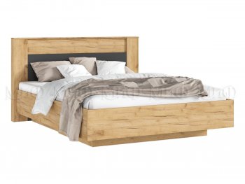Кровать парящая Остин крафт/графит (Миф) в Камышлове - kamyshlov.mebel-e96.ru