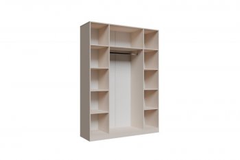 Шкаф 1600 мм Пальма, Сатин (ДСВ) в Камышлове - kamyshlov.mebel-e96.ru