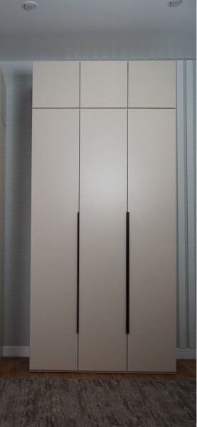 Шкаф 1200 мм Пальма с антресолью, Сатин (ДСВ) в Камышлове - kamyshlov.mebel-e96.ru