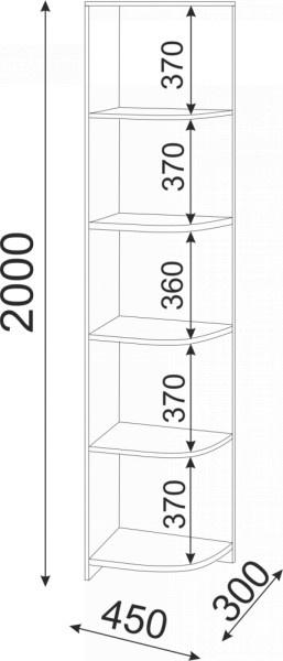 Набор подростковой мебели Остин модульный (Риннер) в Камышлове - kamyshlov.mebel-e96.ru