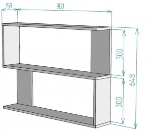 Полка S32 (Графит) в Камышлове - kamyshlov.mebel-e96.ru