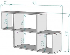 Полка S39 (Белый) в Камышлове - kamyshlov.mebel-e96.ru