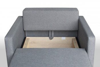 Кресло-кровать Реал 80 с подлокотниками (Графит) в Камышлове - kamyshlov.mebel-e96.ru