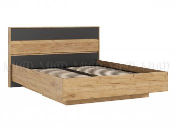 Кровать парящая Роджина с подсветкой, крафт/графит (Миф) в Камышлове - kamyshlov.mebel-e96.ru