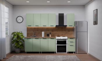 Кухонный гарнитур Ромашка 1600 мм Фисташка (Аленка) в Камышлове - kamyshlov.mebel-e96.ru