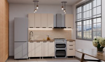 Кухонный гарнитур Ромашка 1600 мм Кашемир (Аленка) в Камышлове - kamyshlov.mebel-e96.ru