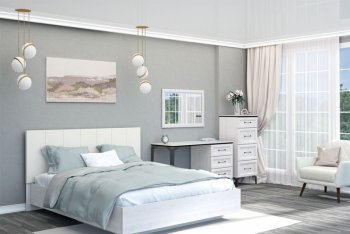 Кровать с подъемным механизмом Шарм (арт.031М1) экокожа Sontex Milk (Диал) в Камышлове - kamyshlov.mebel-e96.ru