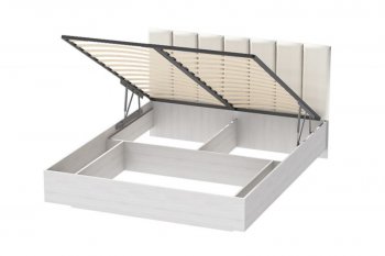 Кровать с подъемным механизмом Шарм (арт.031М1) экокожа Sontex Milk (Диал) в Камышлове - kamyshlov.mebel-e96.ru