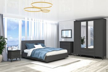 Кровать Шарм (арт.031М1) настил, Антрацит (Диал) в Камышлове - kamyshlov.mebel-e96.ru