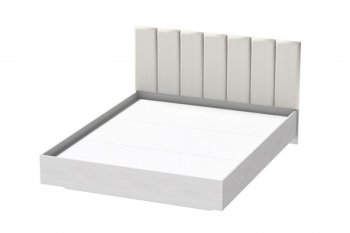 Кровать Шарм (арт.031), настил, экокожа Sontex Milk (Диал) в Камышлове - kamyshlov.mebel-e96.ru