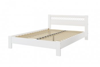 Кровать из массива Шейла белый античный (БМ) в Камышлове - kamyshlov.mebel-e96.ru