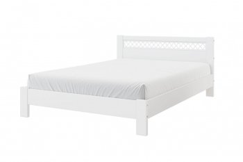 Кровать из массива Шейла белый античный (БМ) в Камышлове - kamyshlov.mebel-e96.ru