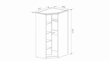 Шкаф угловой ШиК-3 (Уголок Школьника 2) в Камышлове - kamyshlov.mebel-e96.ru