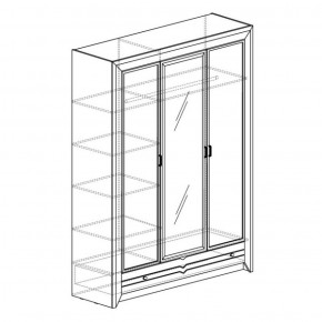 Шкаф 3-дверный Фьорд 150 (Яна) в Камышлове - kamyshlov.mebel-e96.ru