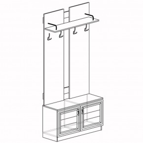 Шкаф для одежды открытый Лира 58 (Яна) в Камышлове - kamyshlov.mebel-e96.ru