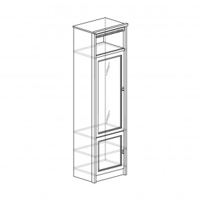 Шкаф для посуды Лючия 185 дуб оксфорд (Яна) в Камышлове - kamyshlov.mebel-e96.ru