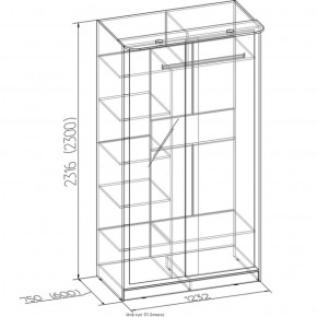 Шкаф-купе Домашний 303 дуб сонома в Камышлове - kamyshlov.mebel-e96.ru