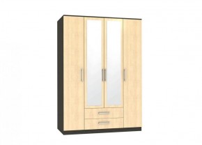 Шкаф Квадро-1 4-х дверный с ящиками и 2-мя зеркалами в Камышлове - kamyshlov.mebel-e96.ru
