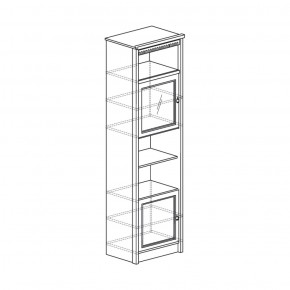 Шкаф многоцелевой Лючия 186 дуб оксфорд (Яна) в Камышлове - kamyshlov.mebel-e96.ru