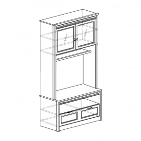 Шкаф многоцелевой Лючия 187 дуб оксфорд (Яна) в Камышлове - kamyshlov.mebel-e96.ru