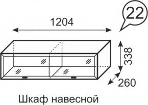 Шкаф навесной Венеция 22 бодега в Камышлове - kamyshlov.mebel-e96.ru