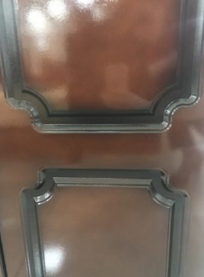 Шкаф 1600 мм ШК-4 с 2 зерк. ЛАК Орех Тёмный (БМ) в Камышлове - kamyshlov.mebel-e96.ru